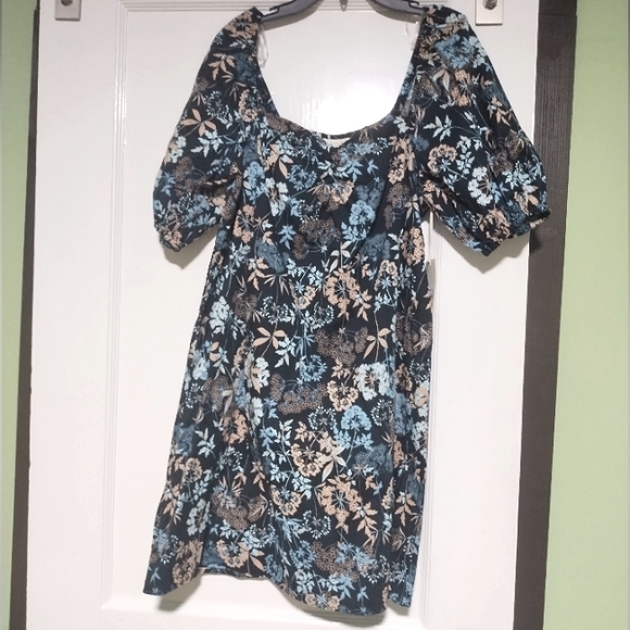 NWT A New Approach A.n.a Floral Black Dress Sz Small - Picture 1 of 6